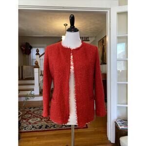 Isabel Marant Wool Mohair Blend Boucle Tweed Jacket Blazer Size 36 Poland